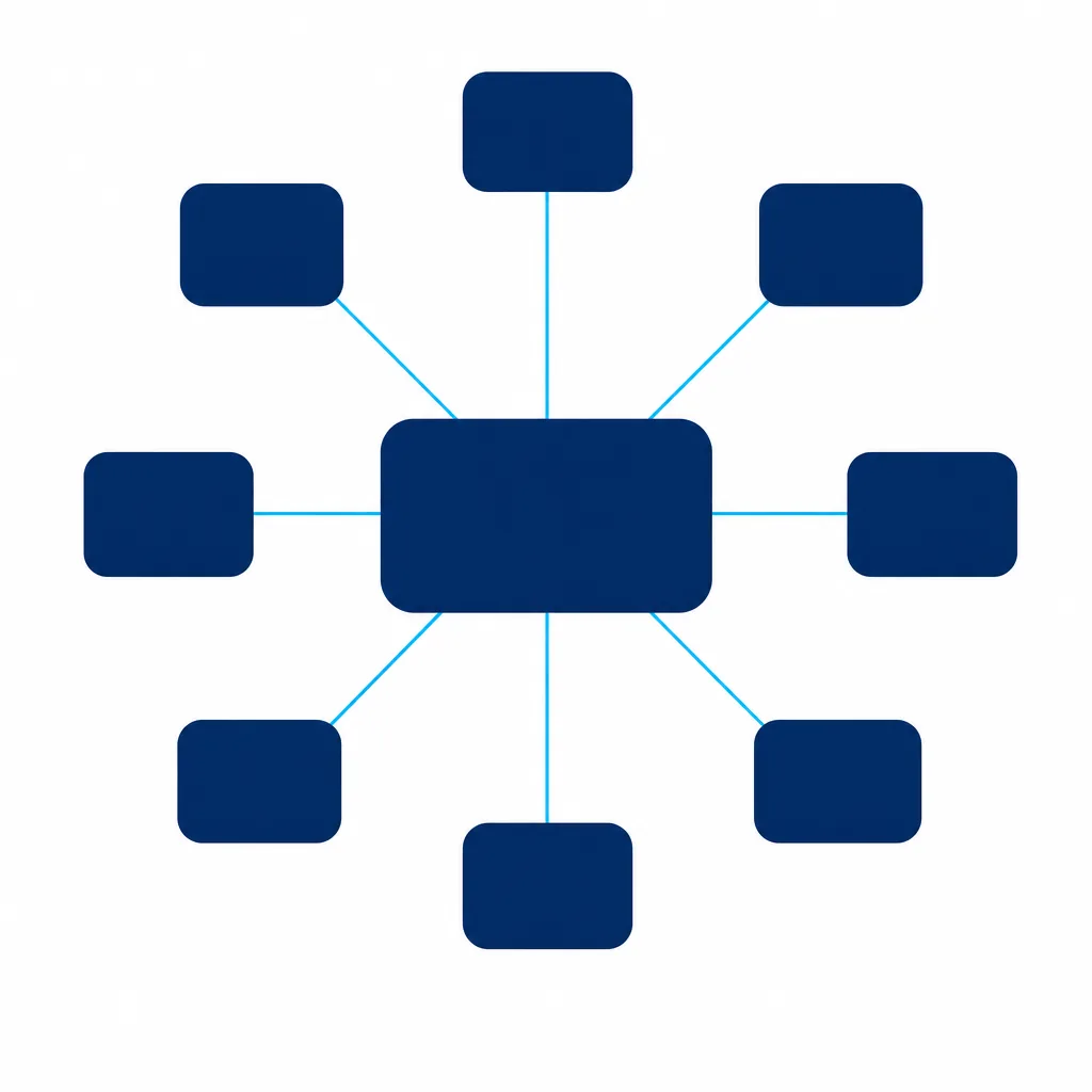 Hub-and-spoke diagram: a central Max Data node connected to eight source cards including Max Database, Marketplace, an 80k+ Community, Public Filings, Associations, M&A data, Partners, and Local networks.